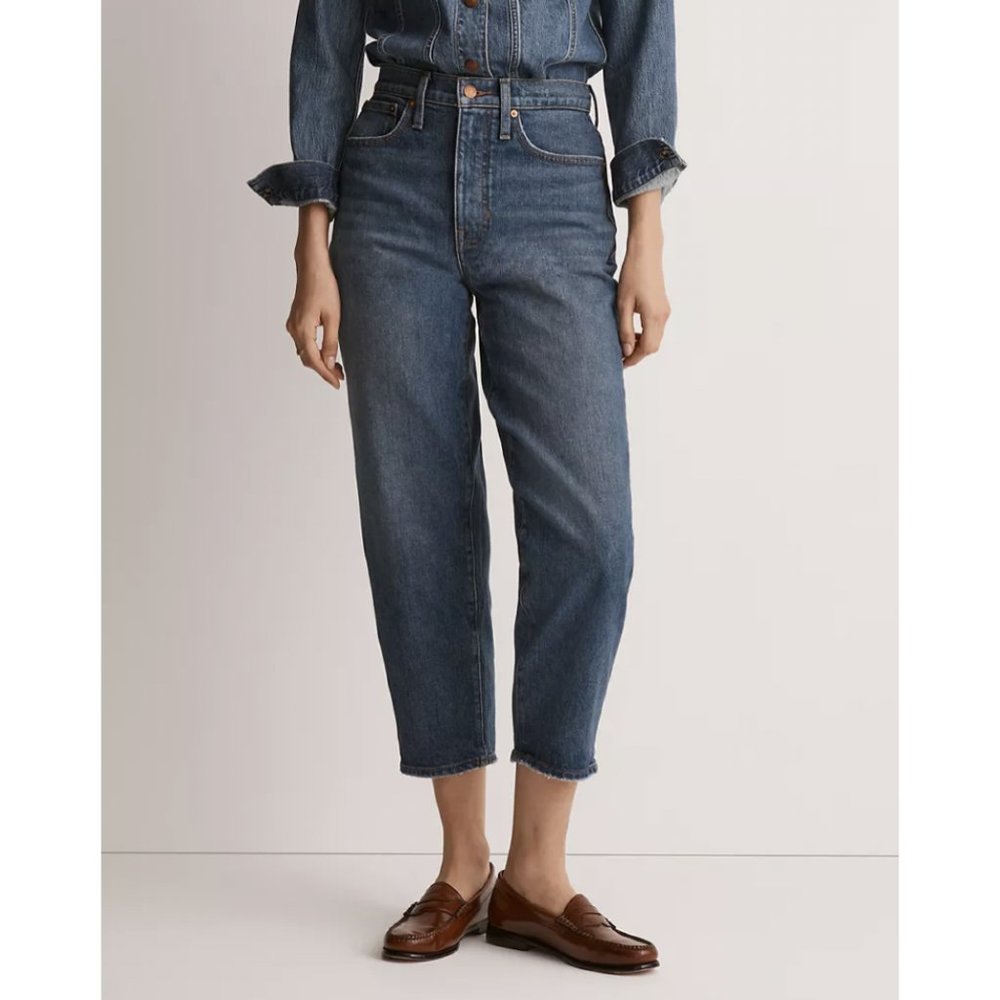 Madewell Balloon Jeans Ellisboro Wash, Size 24